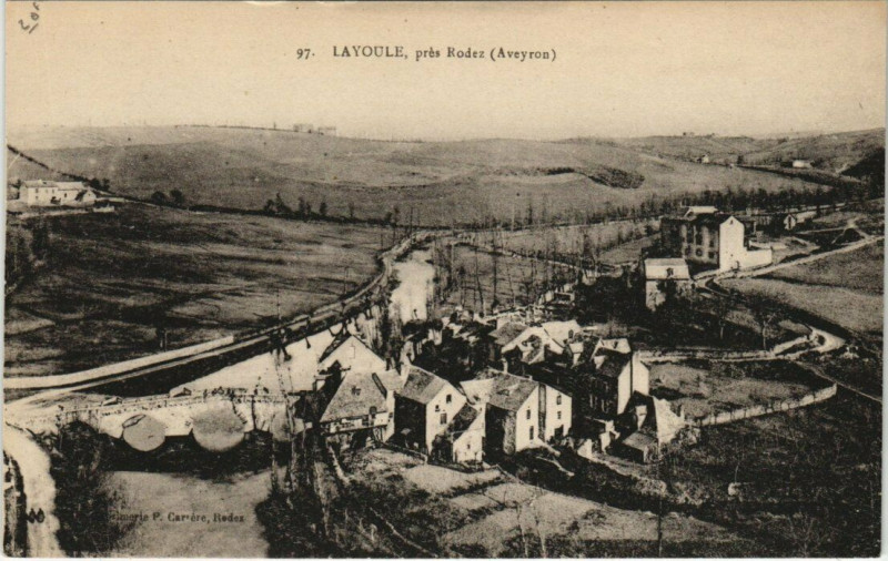 Carte postale ancienne Layoule prés Rodez à Rodez
