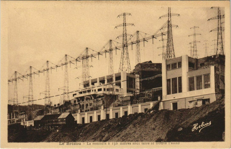 Carte postale ancienne La Brezou - La remonte
