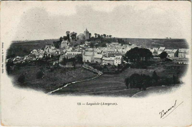 Carte postale ancienne Laguiole à Laguiole
