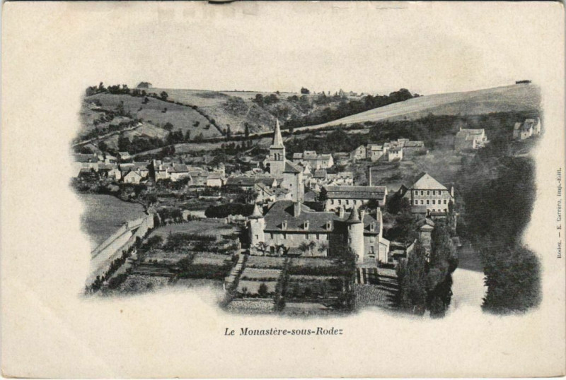 Carte postale ancienne Le Monastere sous Rodez à Rodez