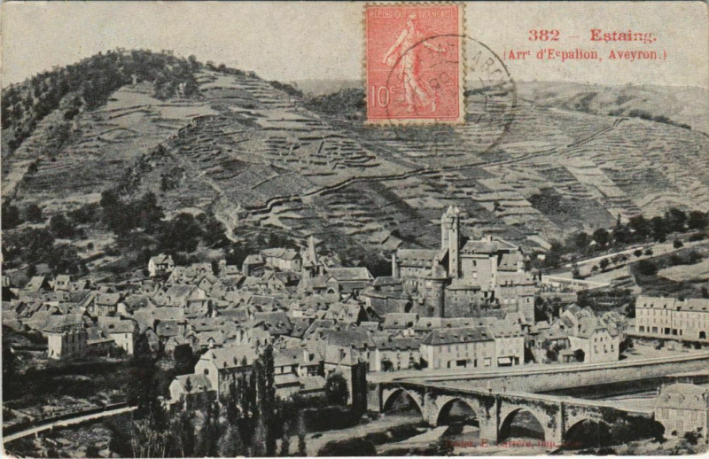Carte postale ancienne Estaing à Estaing