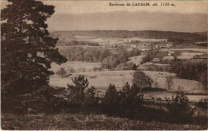 Carte postale ancienne Environs de Lacalm