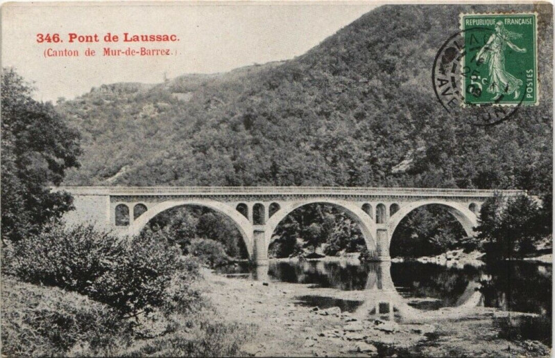 Carte postale ancienne Pont de Laussac