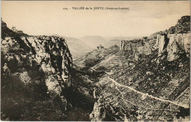 Carte postale ancienne Vallée de la Jonte