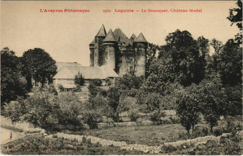 Carte postale ancienne Laguiole - Le Bousquet à Laguiole