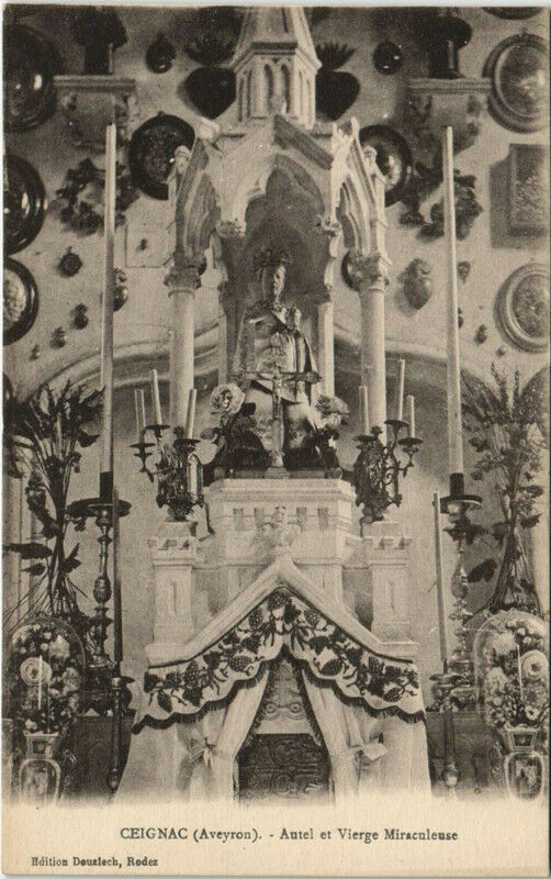 Carte postale ancienne Ceignac - Antel et Vierge Miraculeuse