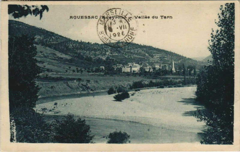 Carte postale ancienne Augessac - Vallée du Tarn