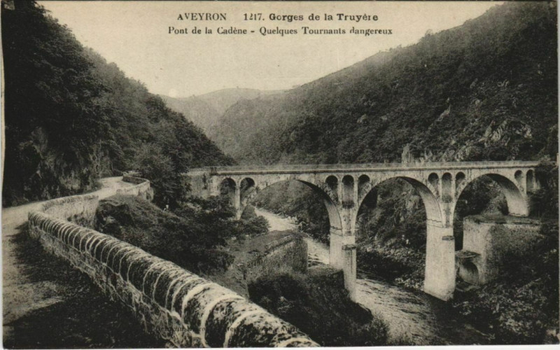 Carte postale ancienne Gorges de la Truyere