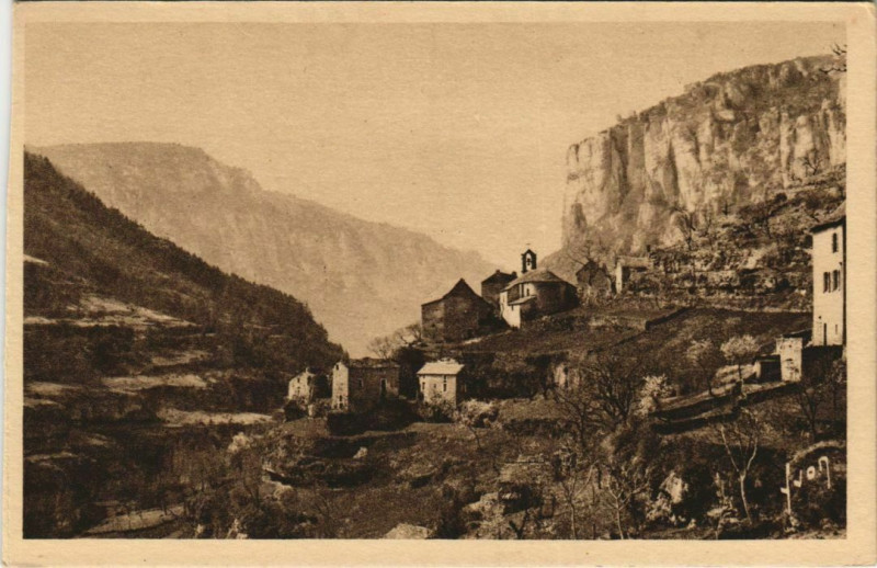 Carte postale ancienne Le Truel - Le Sanon de la Jonte au Truel