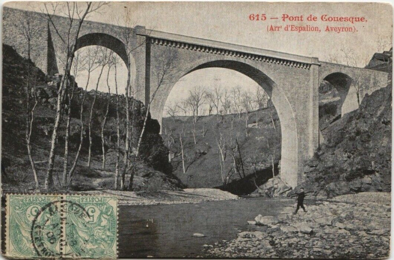 Carte postale ancienne Pont de Couesque