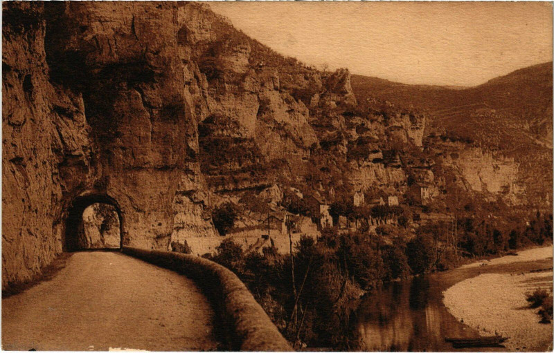Carte postale ancienne Gorges du Tarn - Pougnadoires