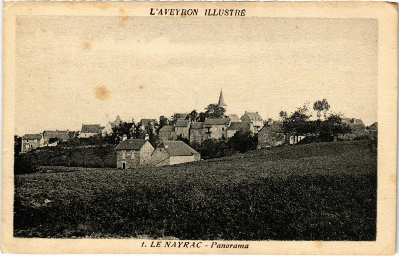 Carte postale ancienne Le Nayrac - Panorama au Nayrac