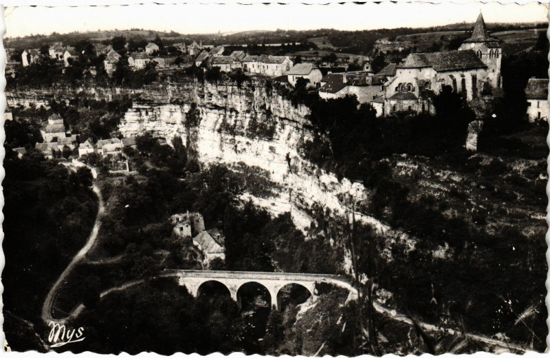 Carte postale ancienne Bozouls - Vue générale à Bozouls