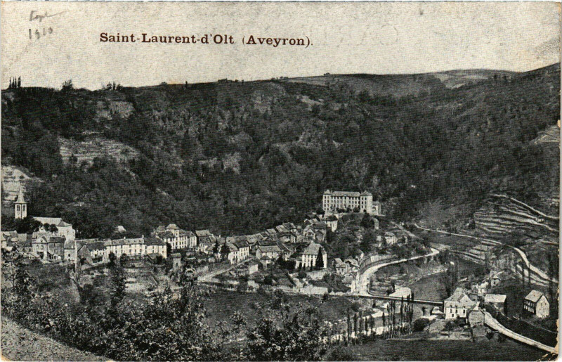 Carte postale ancienne Saint-Laurent-d'Olt à Saint-Laurent-d'Olt