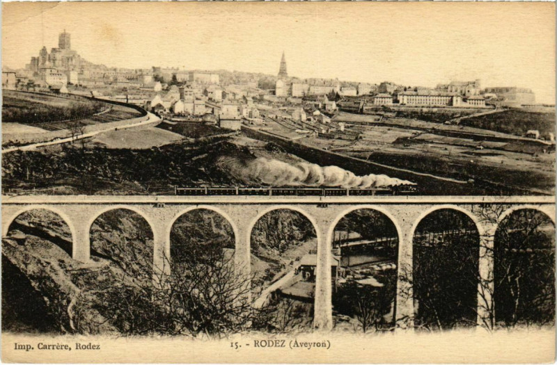Carte postale ancienne Rodez à Rodez