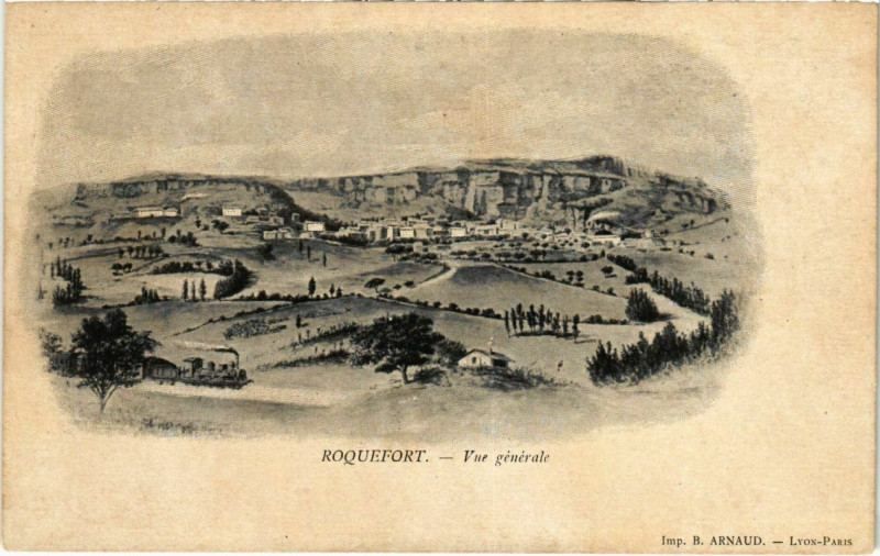 Carte postale ancienne Roquefort - Vue générale