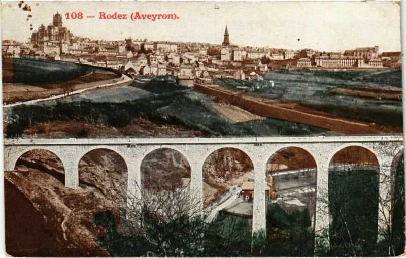 Carte postale ancienne Rodez à Rodez