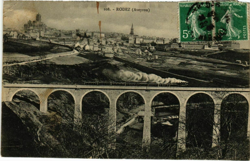 Carte postale ancienne Rodez à Rodez