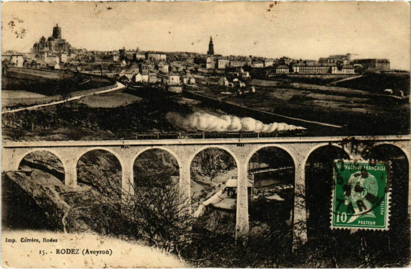 Carte postale ancienne Rodez à Rodez