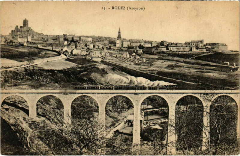 Carte postale ancienne Rodez à Rodez