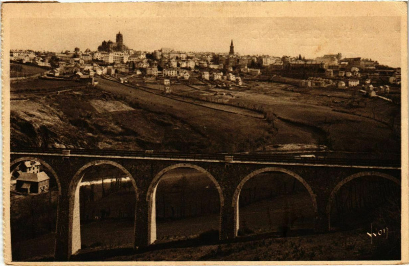 Carte postale ancienne Rodez - Vue générale à Rodez