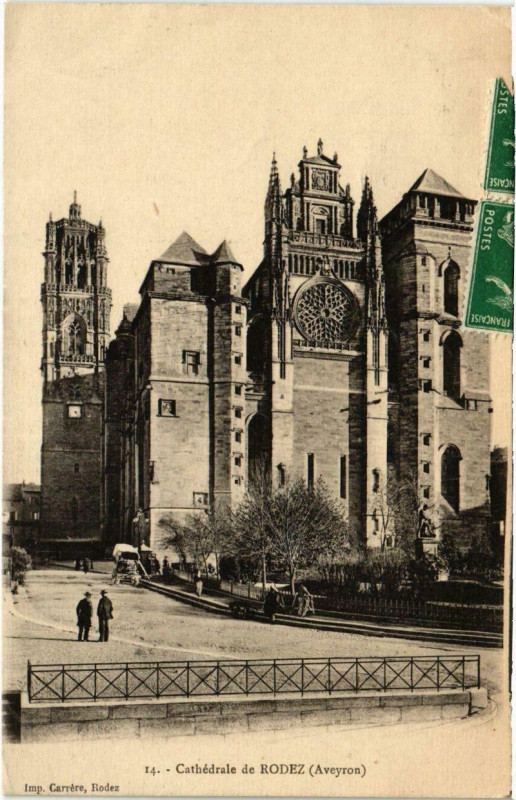 Carte postale ancienne Cathédrale de Rodez à Rodez