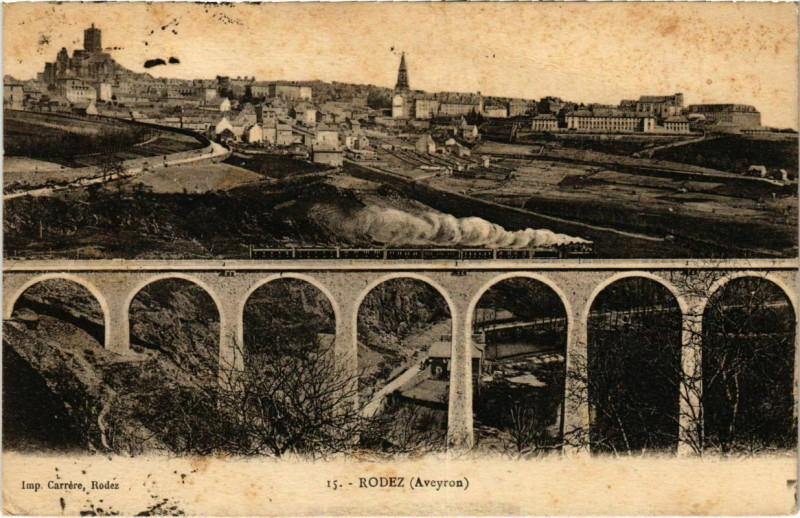 Carte postale ancienne Rodez à Rodez
