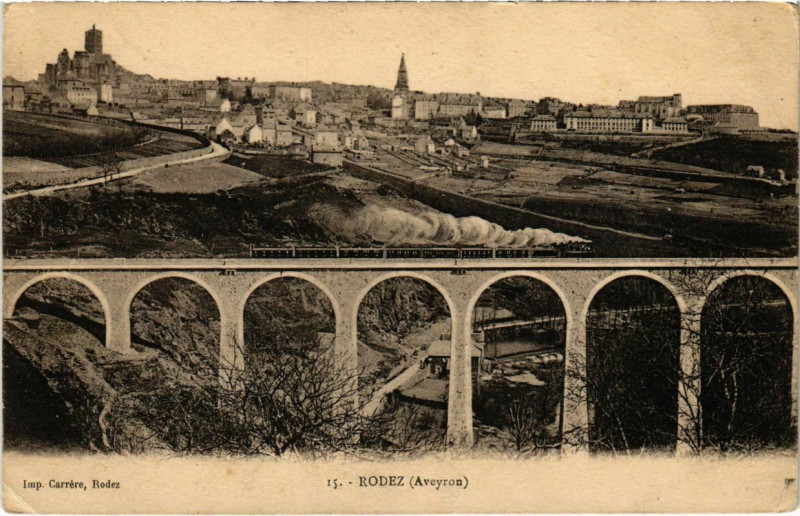 Carte postale ancienne Rodez à Rodez