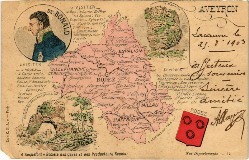 Carte postale ancienne Aveyron