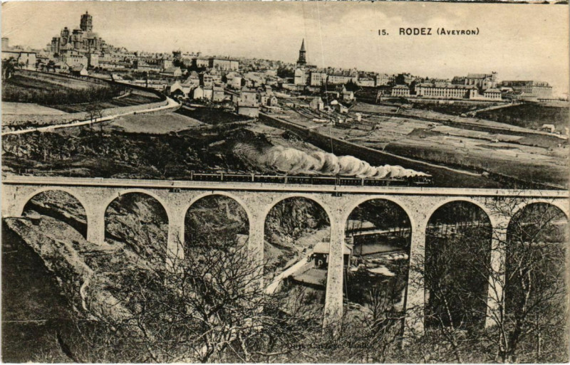 Carte postale ancienne Rodez à Rodez