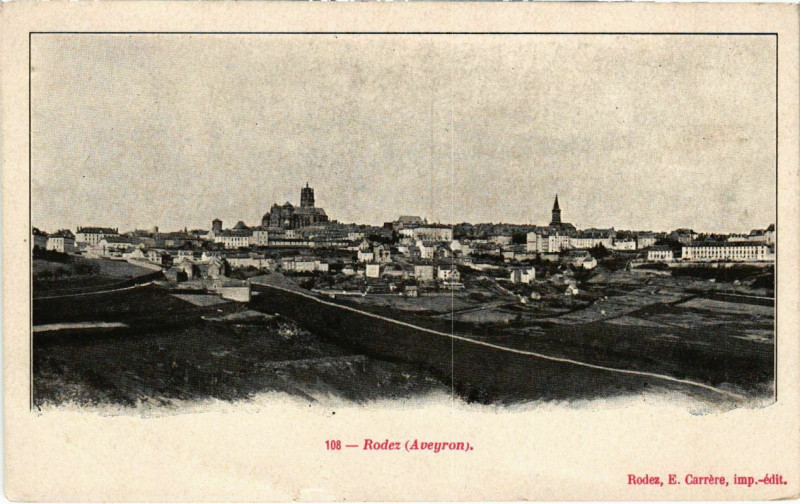 Carte postale ancienne Rodez à Rodez