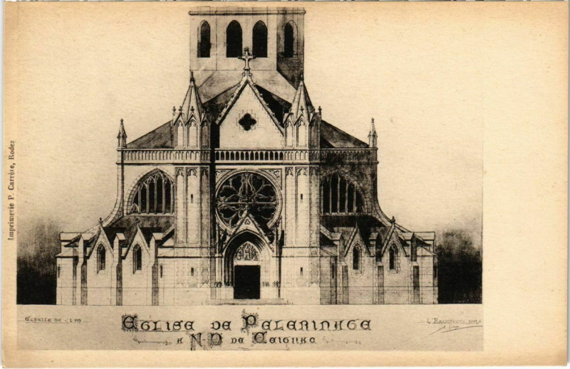 Carte postale ancienne Eglise de Palarincha
