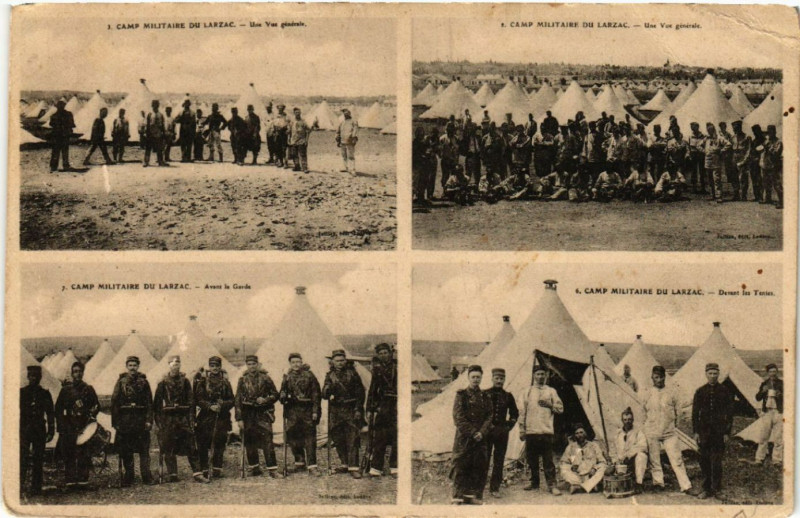 Carte postale ancienne Camp Militaire