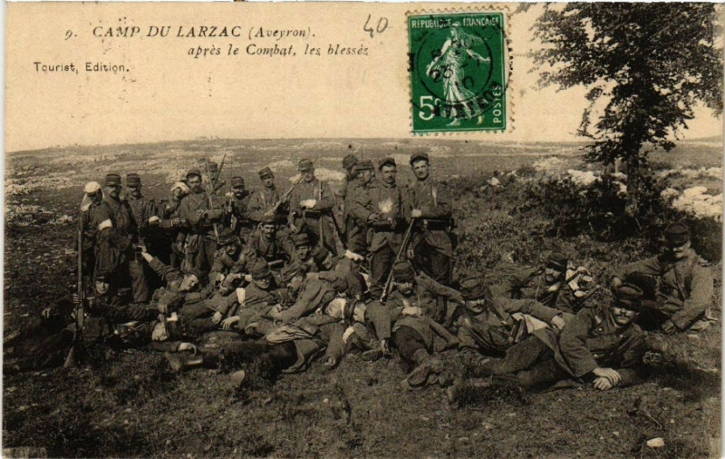 Carte postale ancienne Camp du Larzac