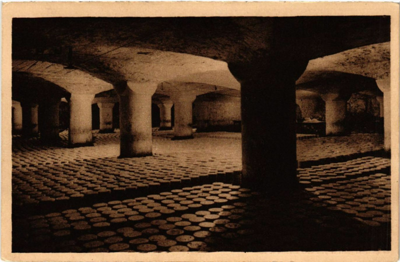 Carte postale ancienne Roquefort - Caves de la Rue