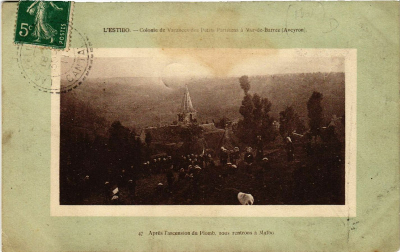 Carte postale ancienne L'Estibo - Colonie de Vacances des Petits Parisiens