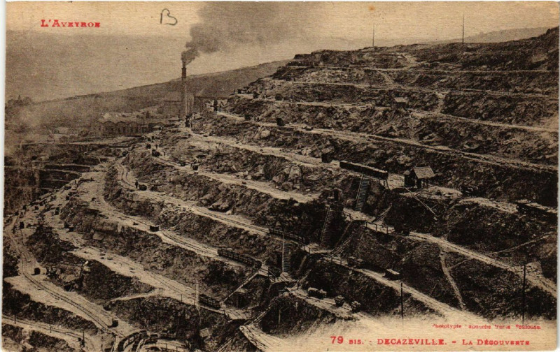 Carte postale ancienne Decazeville - La Decouverte à Decazeville