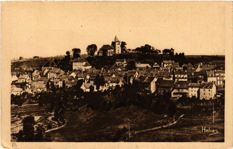Carte postale ancienne Laguiole - Vue générale à Laguiole