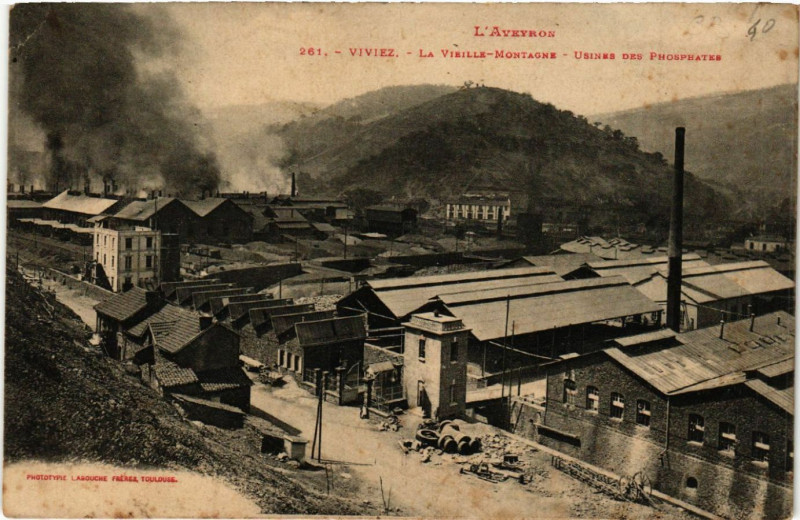 Carte postale ancienne Viviez- La Vieille Montagne à Viviez