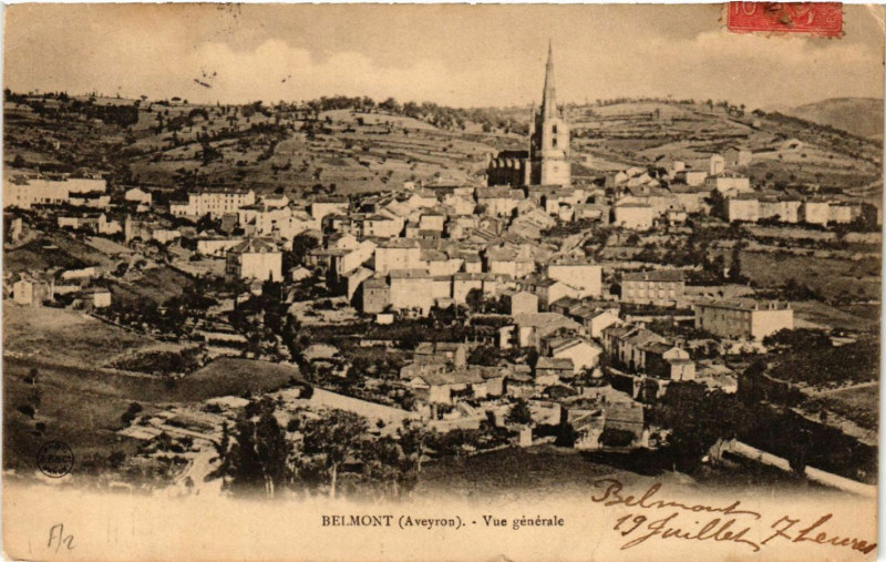 Carte postale ancienne Belmont - Vue générale