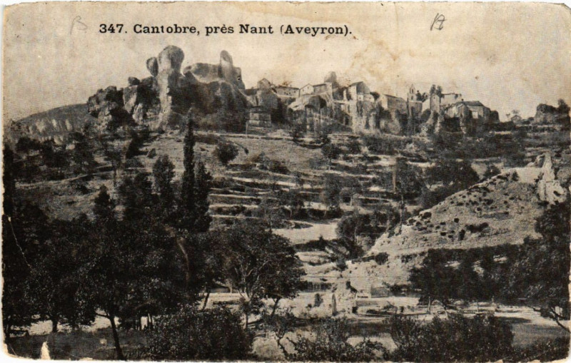 Carte postale ancienne Cantobre pres Nant à Nant