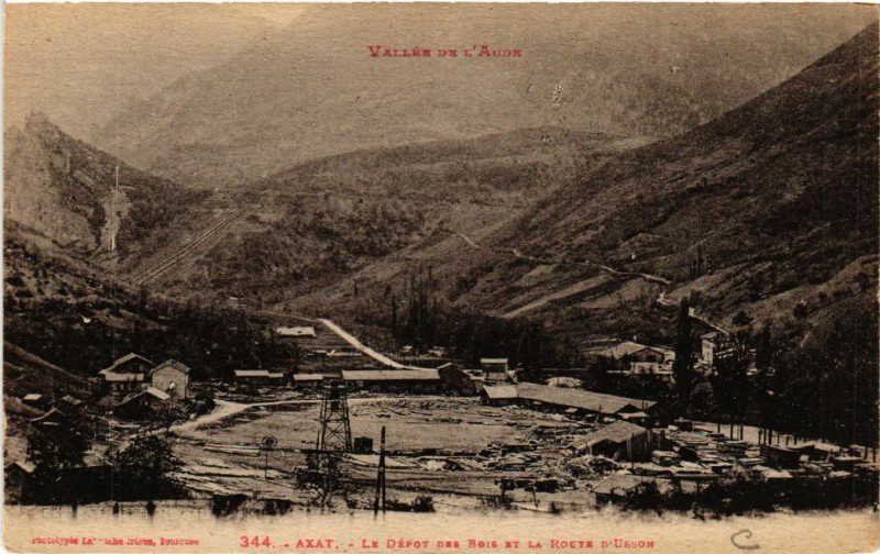 Carte postale ancienne Vallée de l'Aude