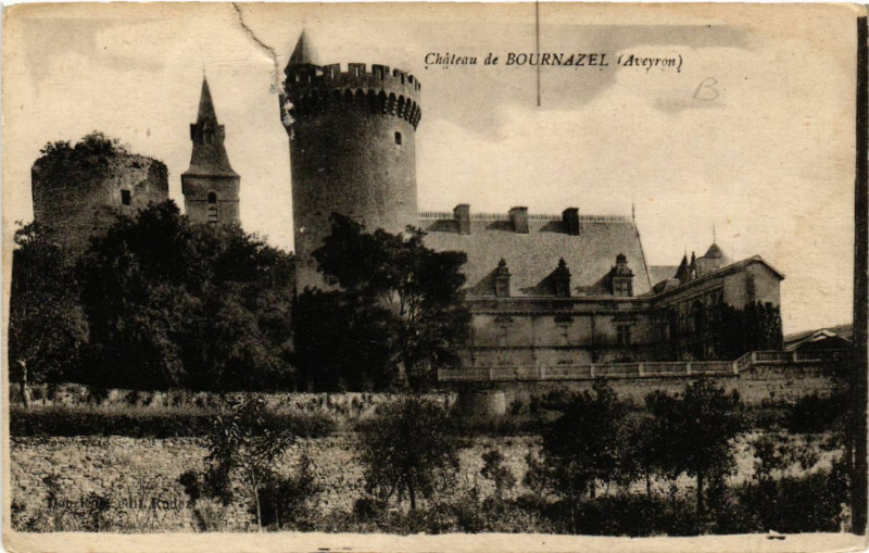 Carte postale ancienne Chateau de Bournazel à Bournazel