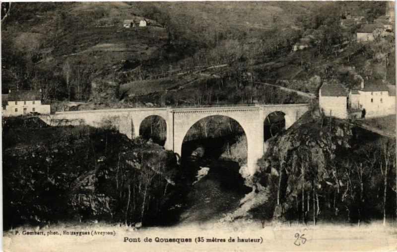 Carte postale ancienne Pont de Qouesques