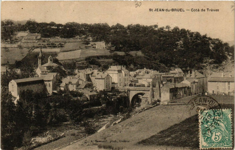 Carte postale ancienne Saint-Jean du Brieul - Cote de Treves