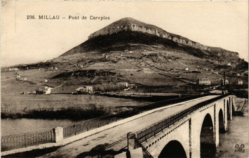 Carte postale ancienne Millau - Pont de Cureplas à Millau