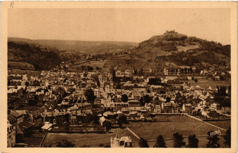 Carte postale ancienne Espalion - Vue d'Ensemble à Espalion