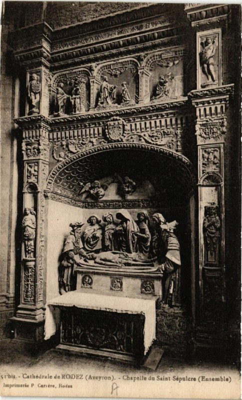 Carte postale ancienne Cathédrale de Rodez à Rodez