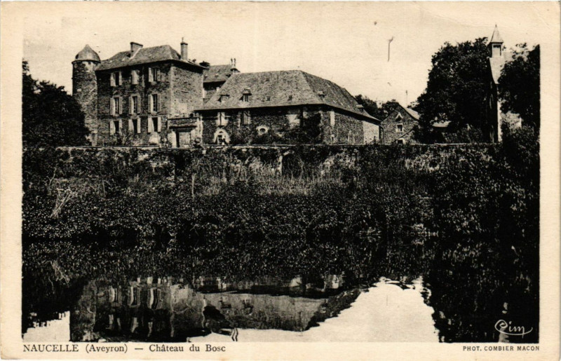 Carte postale ancienne Naucelle - Chateau du Bosc à Naucelle