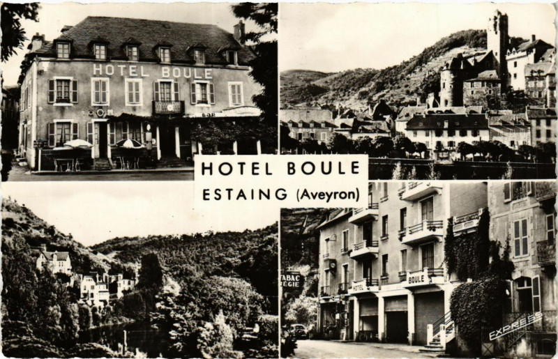 Carte postale ancienne Hotel Boule - Estaing à Estaing